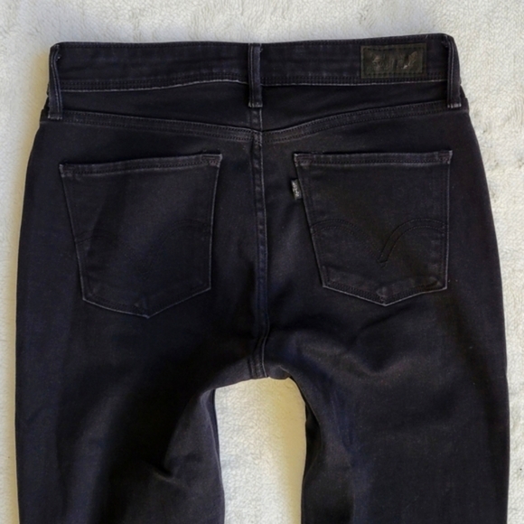 Black Levi's Leggings Perfectly Slimming 512 Jeggings Super Skinny Pull On 4 P - Picture 8 of 12